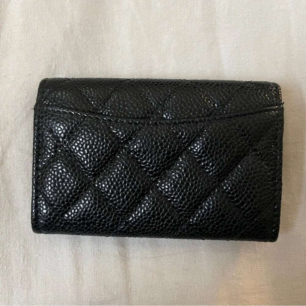 Chanel Black Caviar Snap Card Holder - Picture 12 of 13